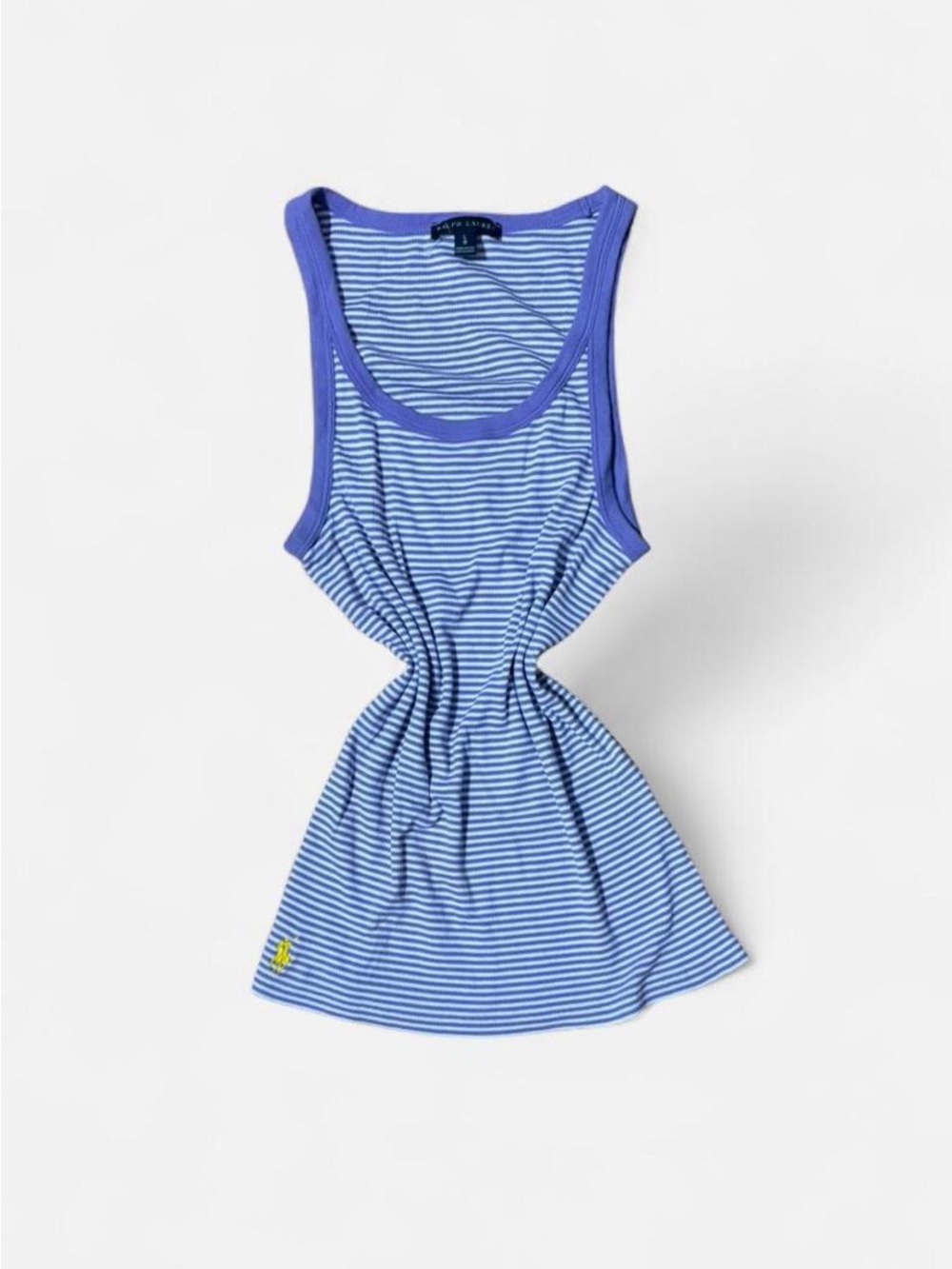 Striped Purple Racerback Tank Top - Picture 3 of 6